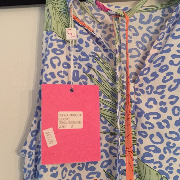 Caroline Hill Dress/Cover Up/Nightgown Hibiscus S - Picture 6 of 9